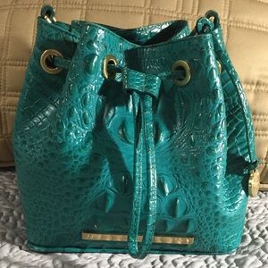 Brahmin Melbourne Small Leather Bucket Bag