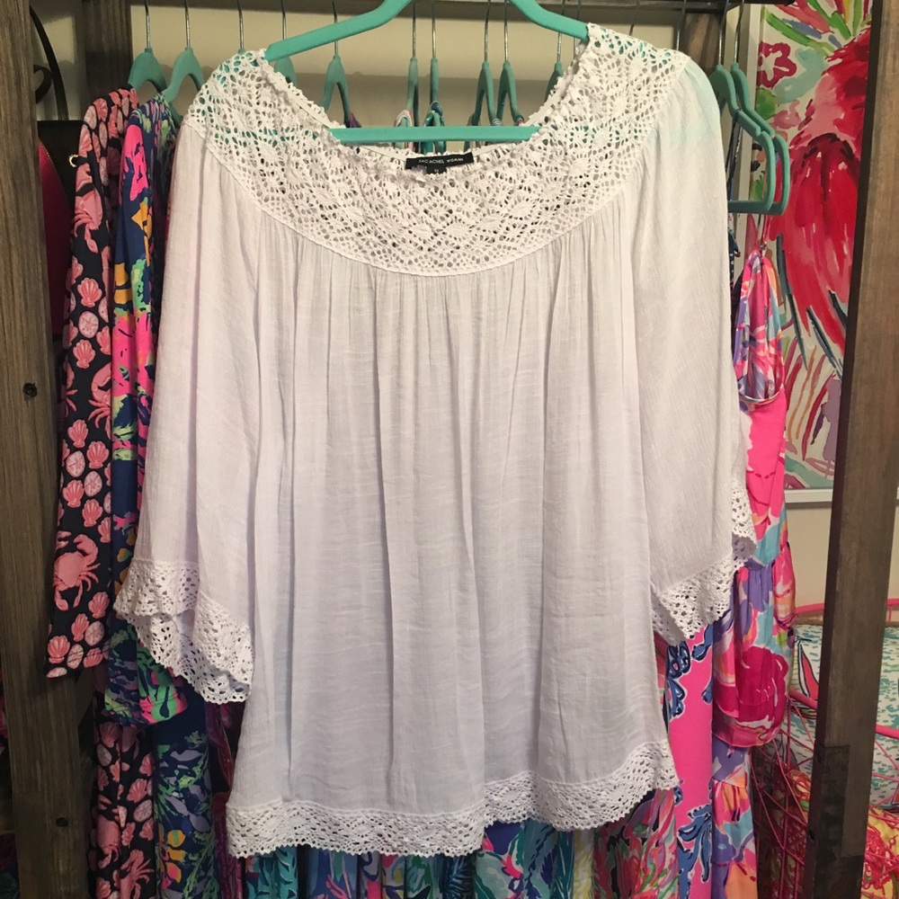 White crochet top