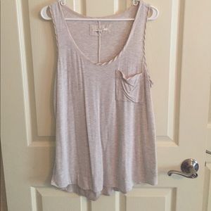 Anthropologie "Pure + Good" brand lounge tank.