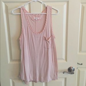 Anthropologie "Pure + Good" brand lounge tank.