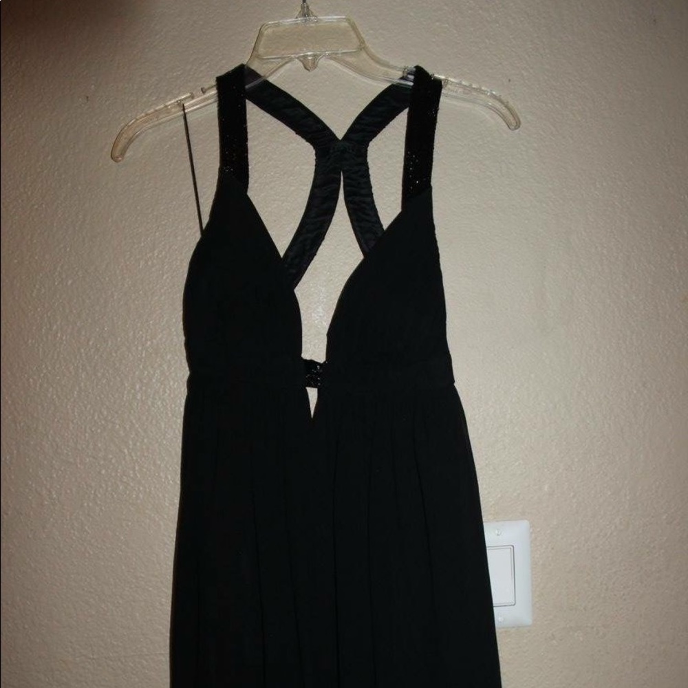 Cache black babydoll cocktail dress