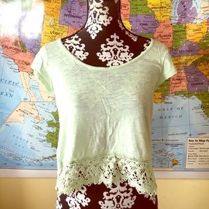 American Rag Pastel Green Crop Top