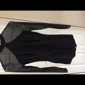 Guess Black Long Sleeve Romper