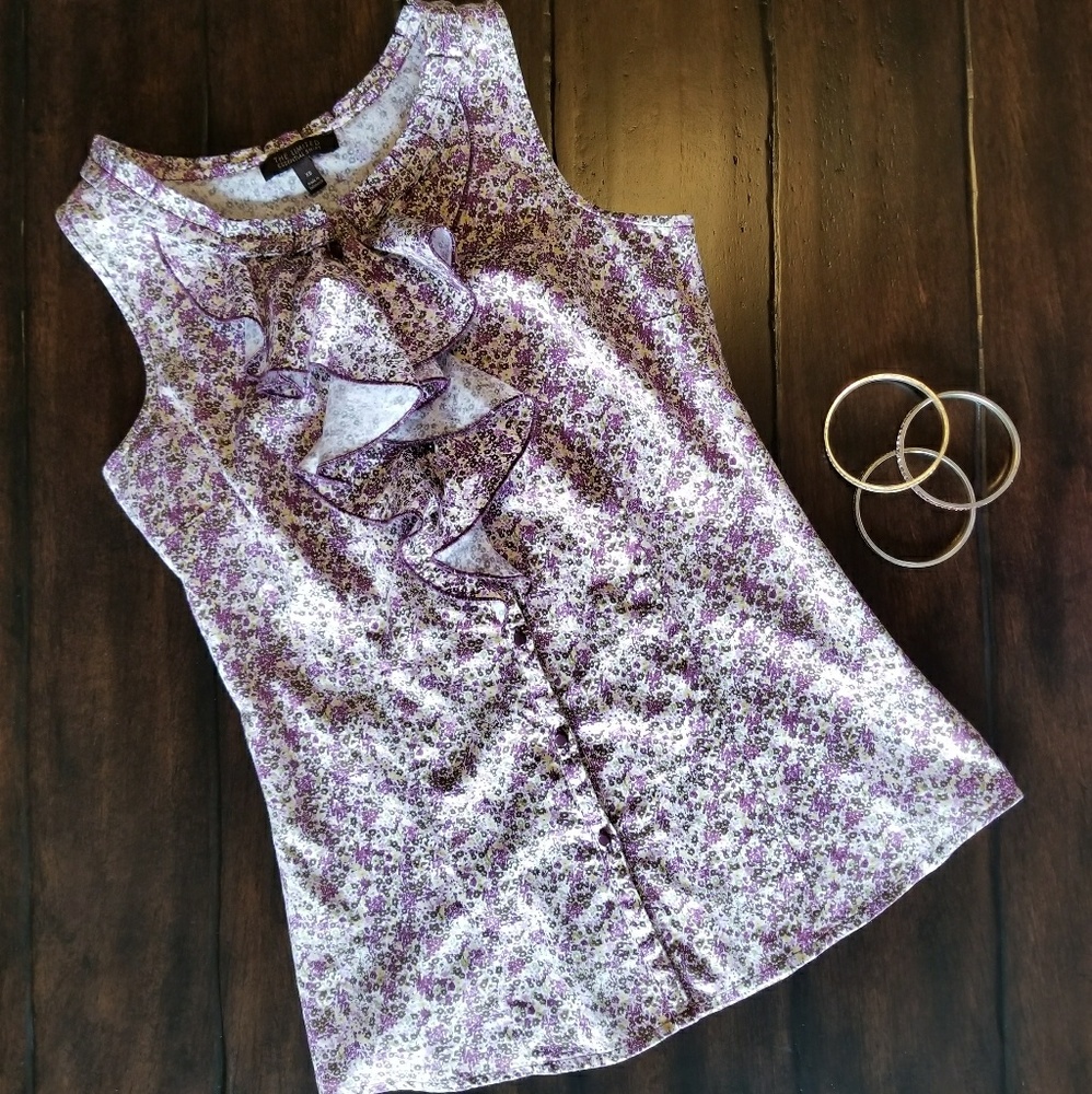 EUC The Limited Ruffled Essential Shirt