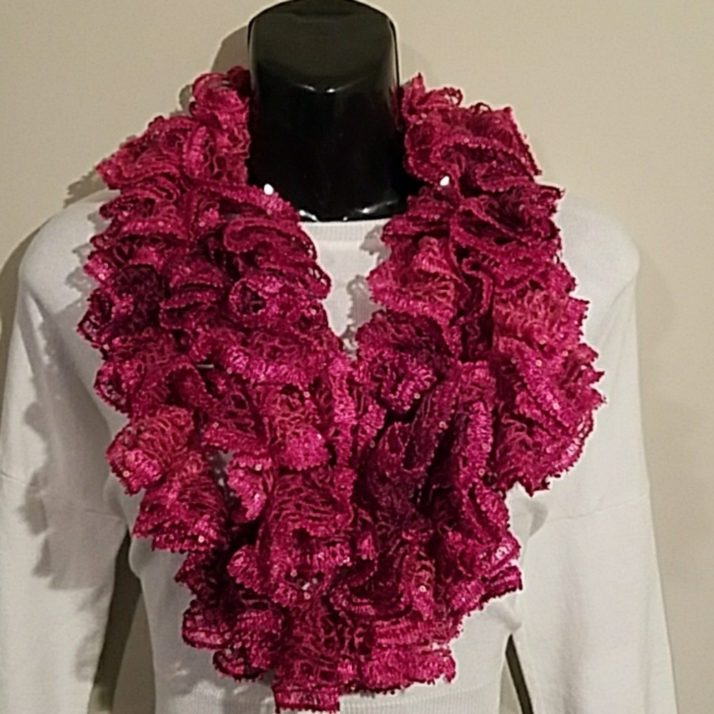 New Sashay Infinity Scarf- Fuchsia