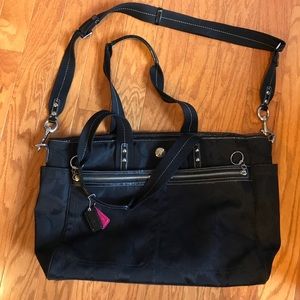 Coach Chelsea Black Nylon Diaper Bag