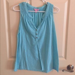 Lilly Pulitzer Essie smocked tank