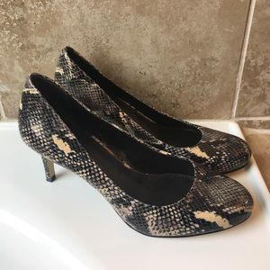 Snakeskin Banana Republic Heels