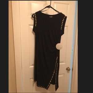 Black studded dress - size large