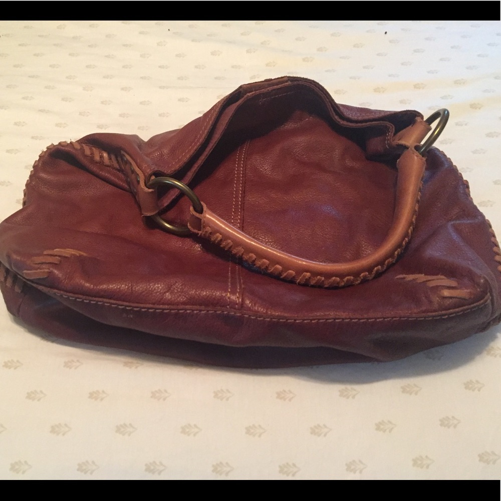 Leather brown bag