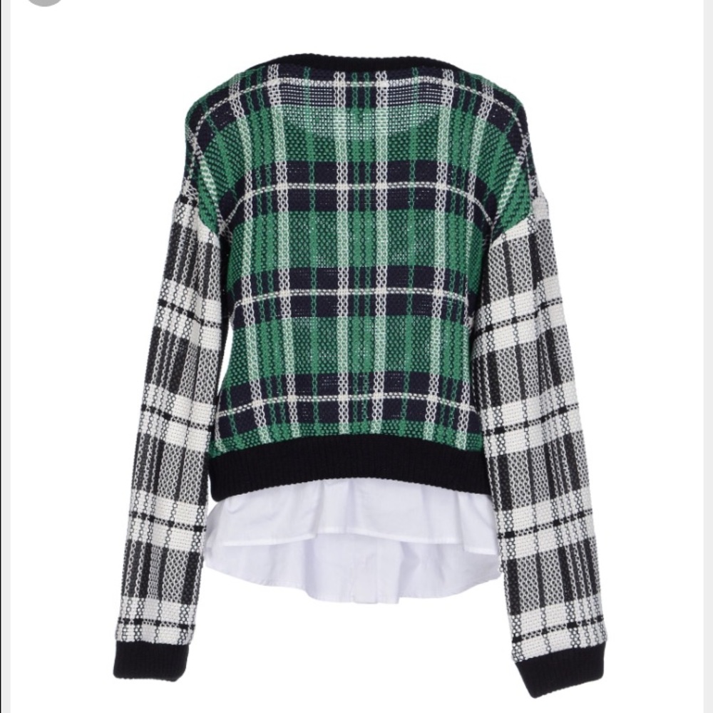 In search of Sea plaid combo sweater