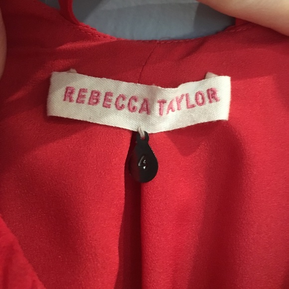 Rebecca Taylor Red Silk Maxi Dress - Picture 4 of 5