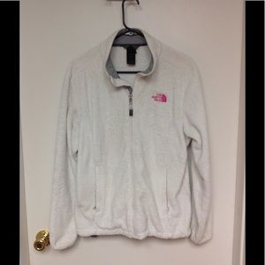 White North Face Breast Cancer addition jacket