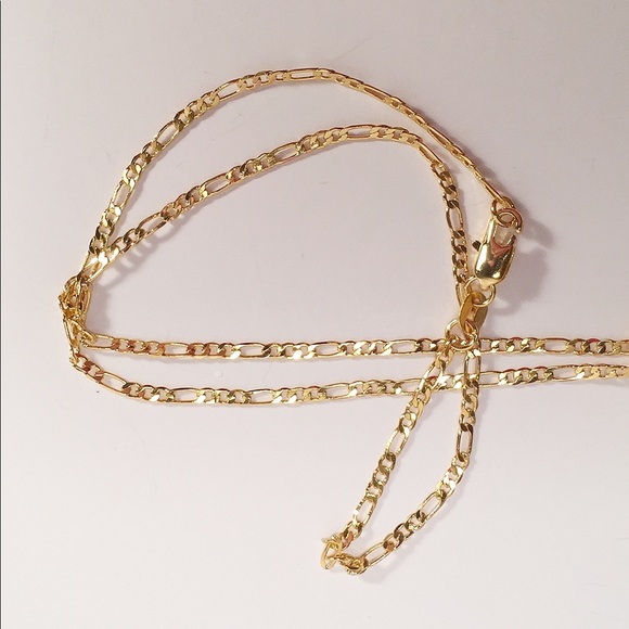 18k YGF Figaro Chain. - Picture 4 of 6