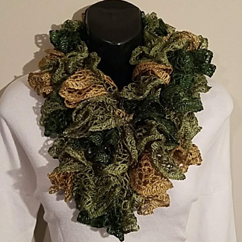 New Sashay Infinity Scarf- Shades of Green