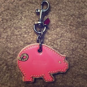Coach Keychain (pig)