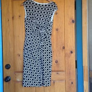 Black Dress with White Squares