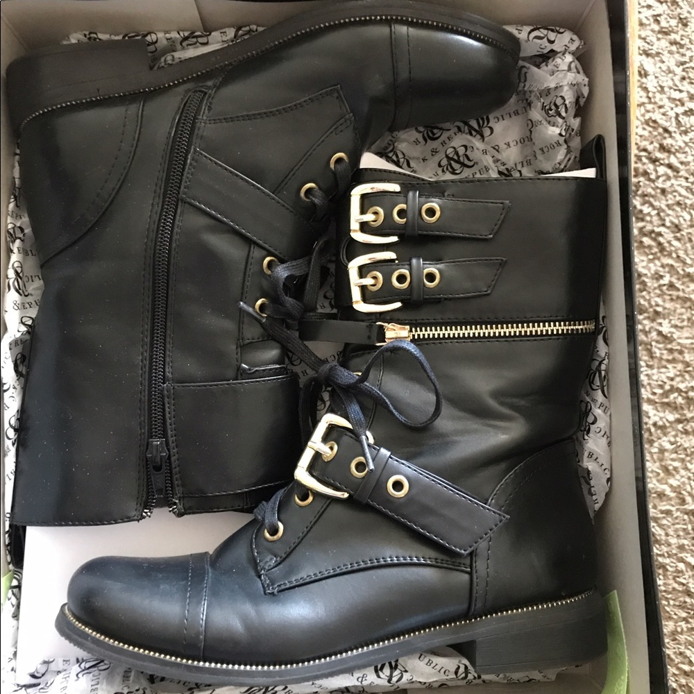 Rock & Republic Combat Boots