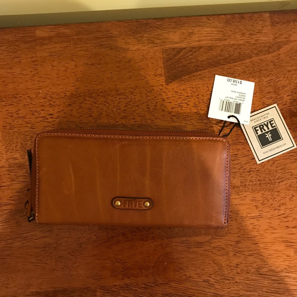 Frye Company leather wallet brand new.