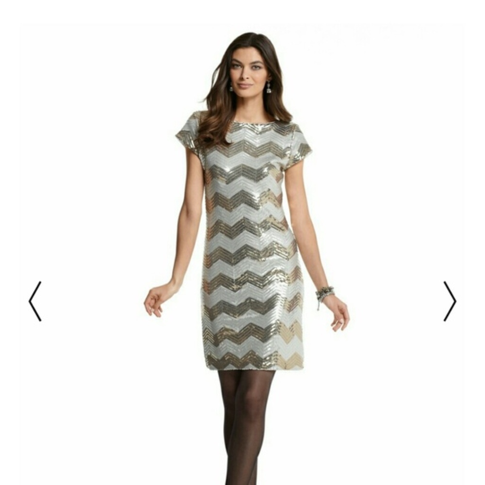 White House Black Market Sequin Party Dress
