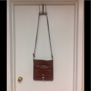 Brown cross body purse