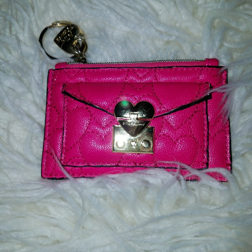 Betsey Johnson card wallet key chain.
