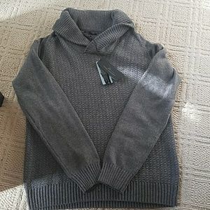 Mens Marc Anthony Gray cowl neck sweater large