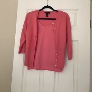 White House Black Market Pink Sweater Set 💕