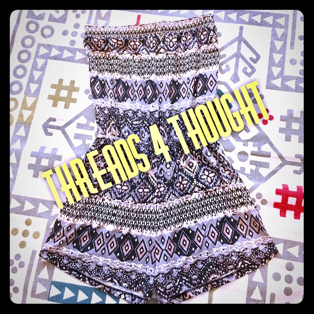 ⚡️Threads 4 Thought⚡️ Printed one piece Romper
