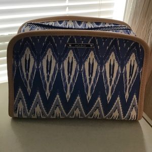 Blue Indigo Ikat Beauty Bag