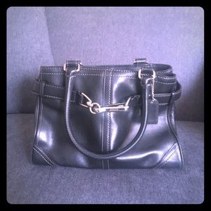 $SALE$ Coach Black Leather Shoulder Bag