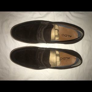 Men’s ALDO suede loafers.