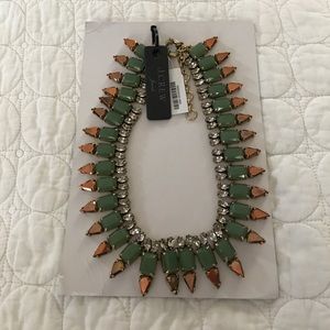 J. Crew mint spiked necklace