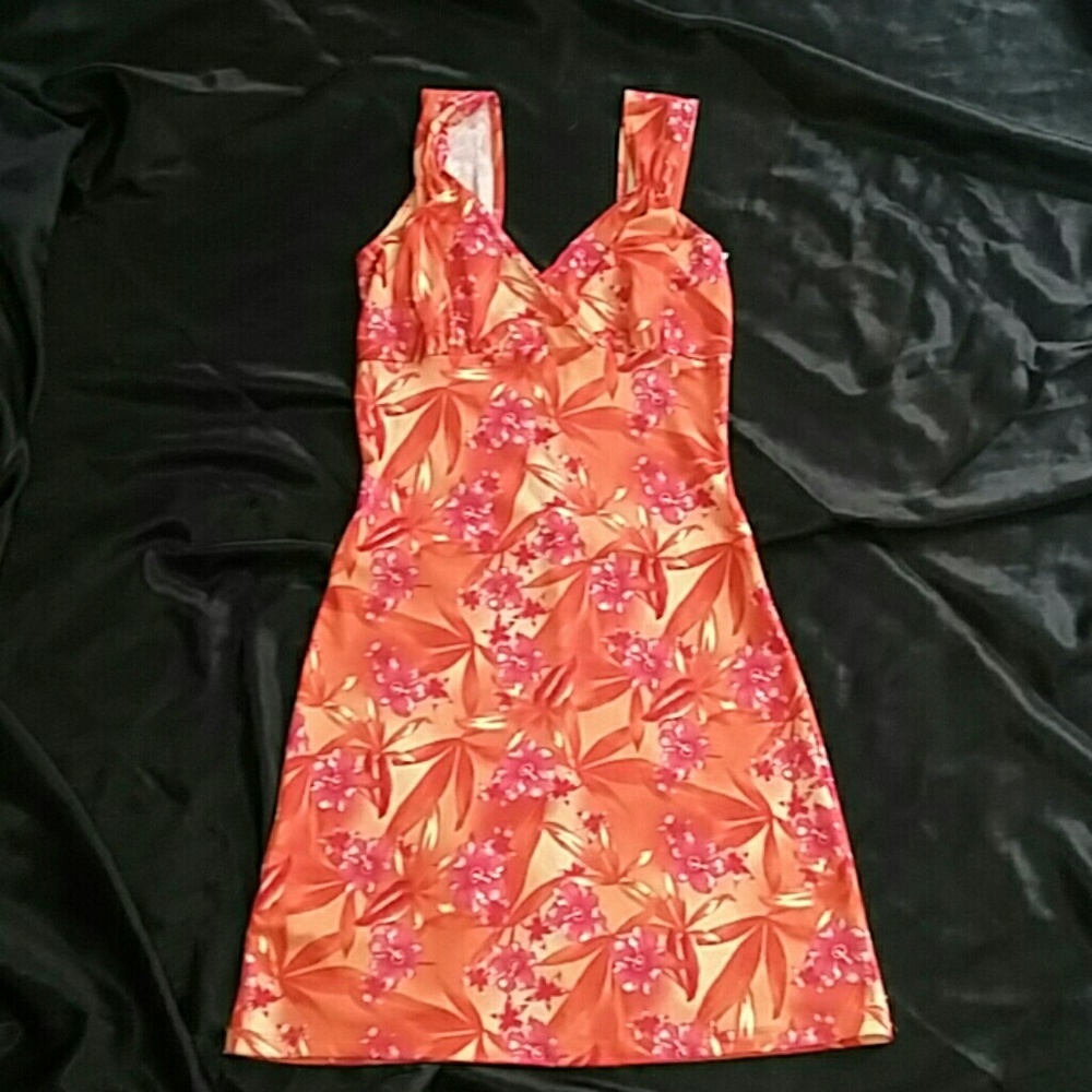 Silky floral fabric super comfy dress