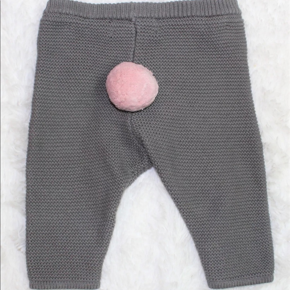 Victoria Beckham for Target gray pompon pants 6M