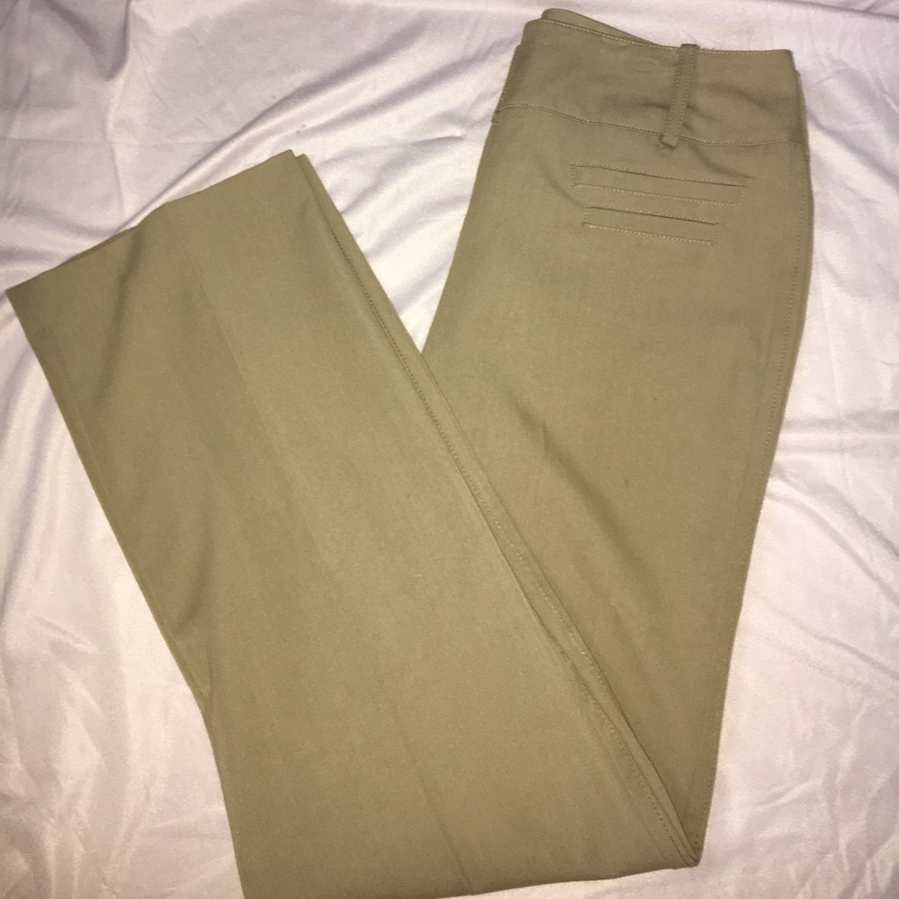 Brown high waisted elegant pants