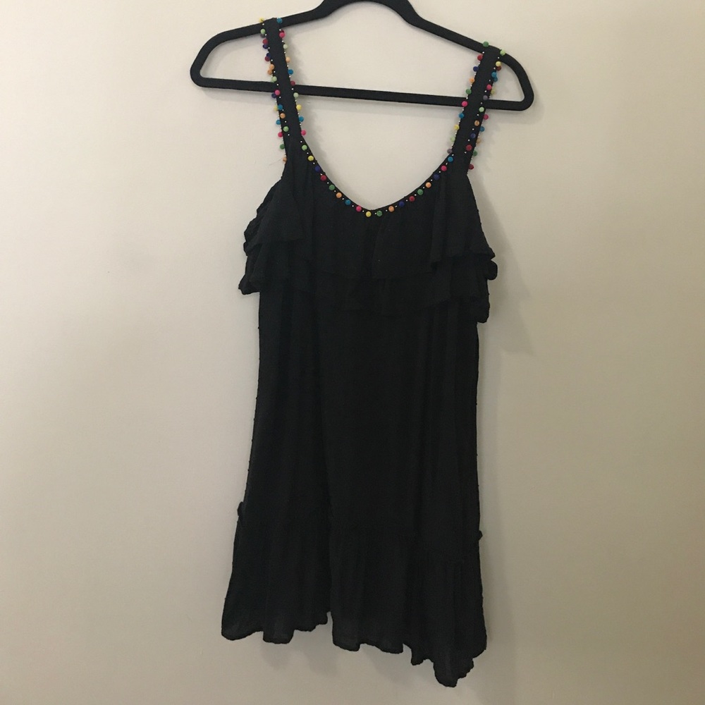 Black PomPom Dress