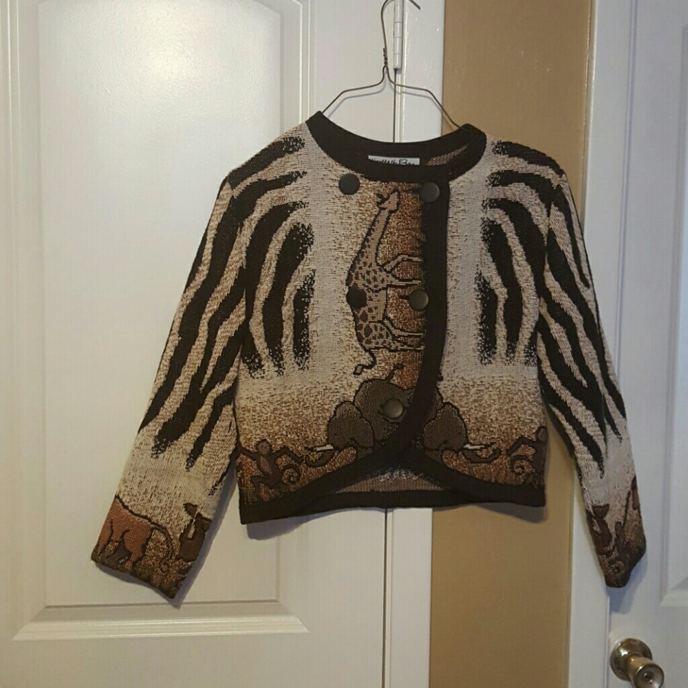 Womn Bolero Jacket by It's Outta the Bag Sz S
