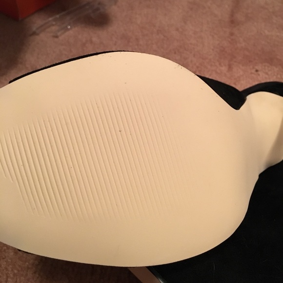 Not for Sale. Boston Proper Open Toed Bootie Suede - Picture 3 of 4