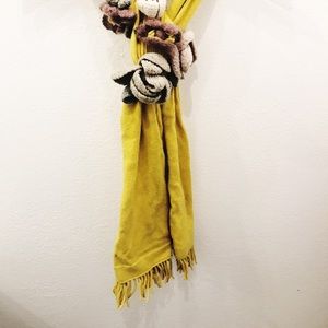 Anthropologie floral scarf