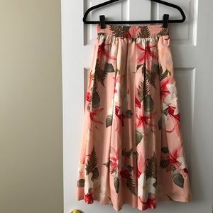 Zara floral maxi skirt