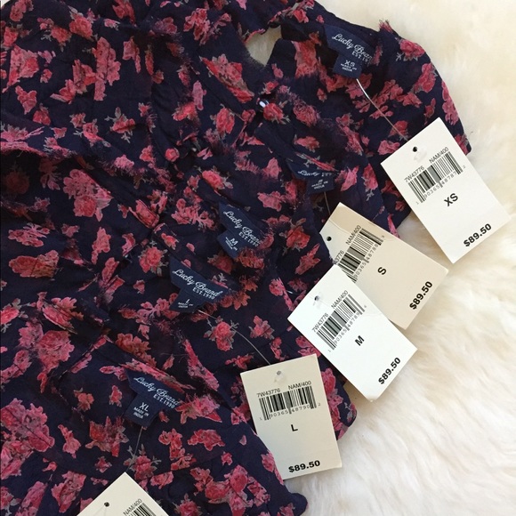 Lucky Brand Ruched Yoke Floral Tank - Picture 8 of 8