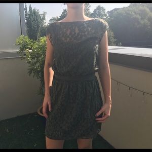 Green, lace dress by MSSP Max Studio