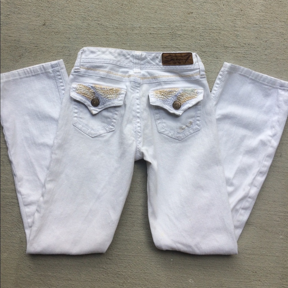 Seven for all Mankind white jeans