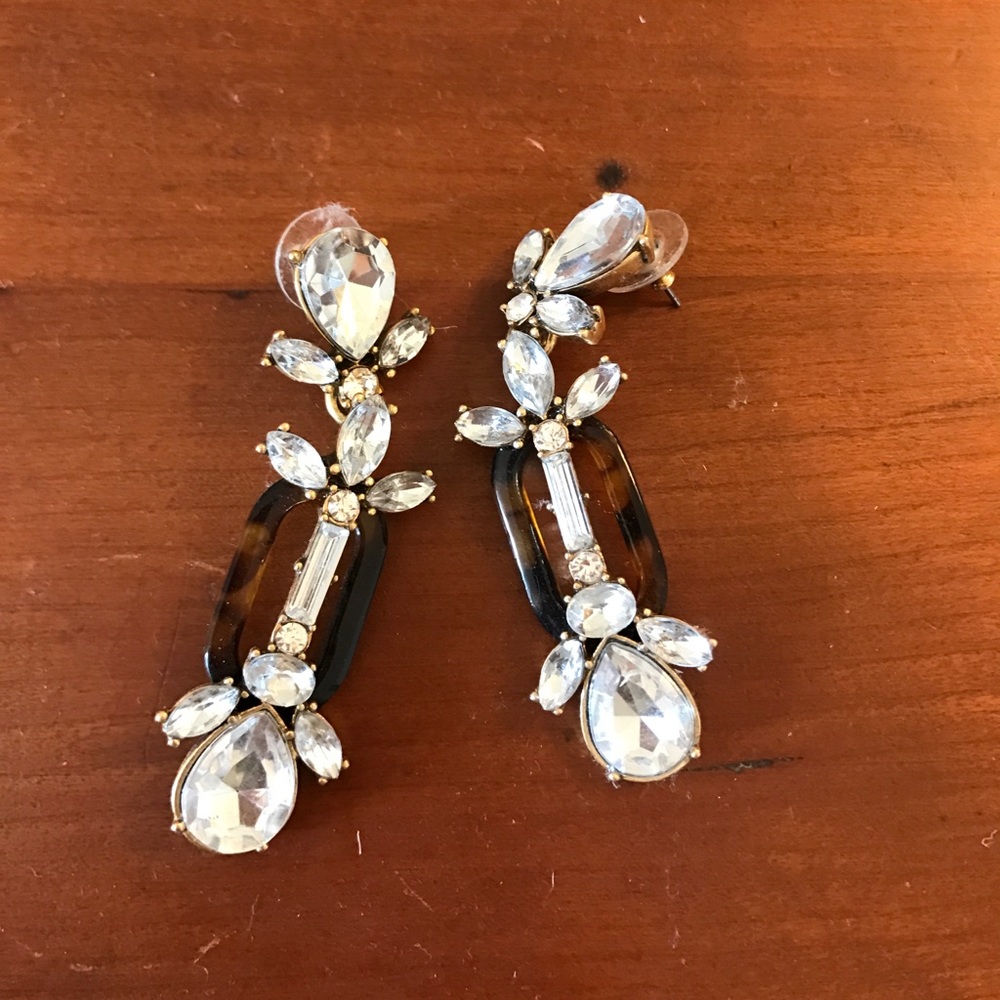 J. Crew Tortoise Shell Drop Earrings