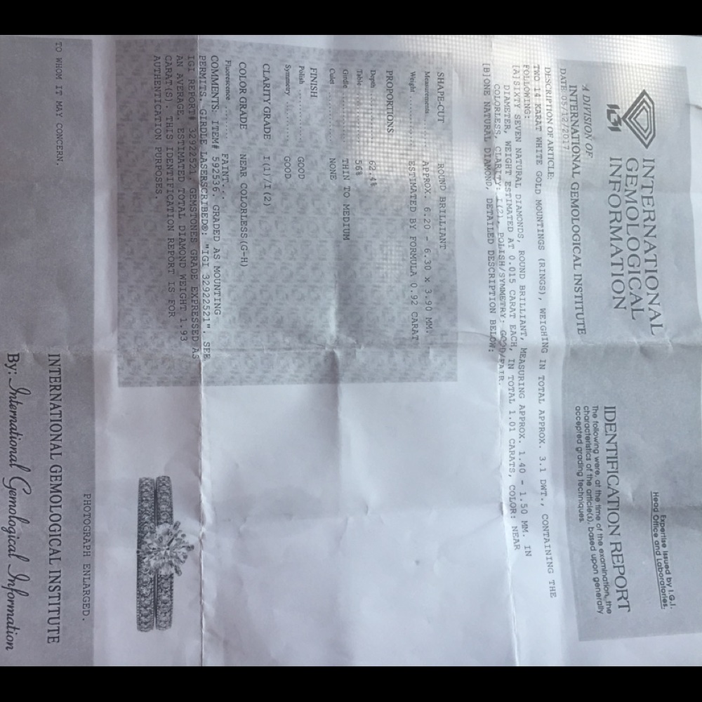 Gorgeous pave setting wedding band set