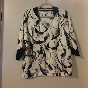 Zara abstract blouse