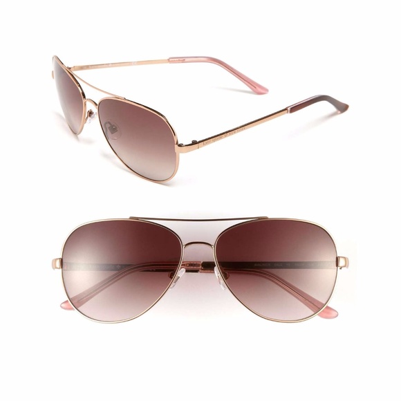 kate spade Accessories - Kate Spade Avaline 58mm Aviator Rose Gold