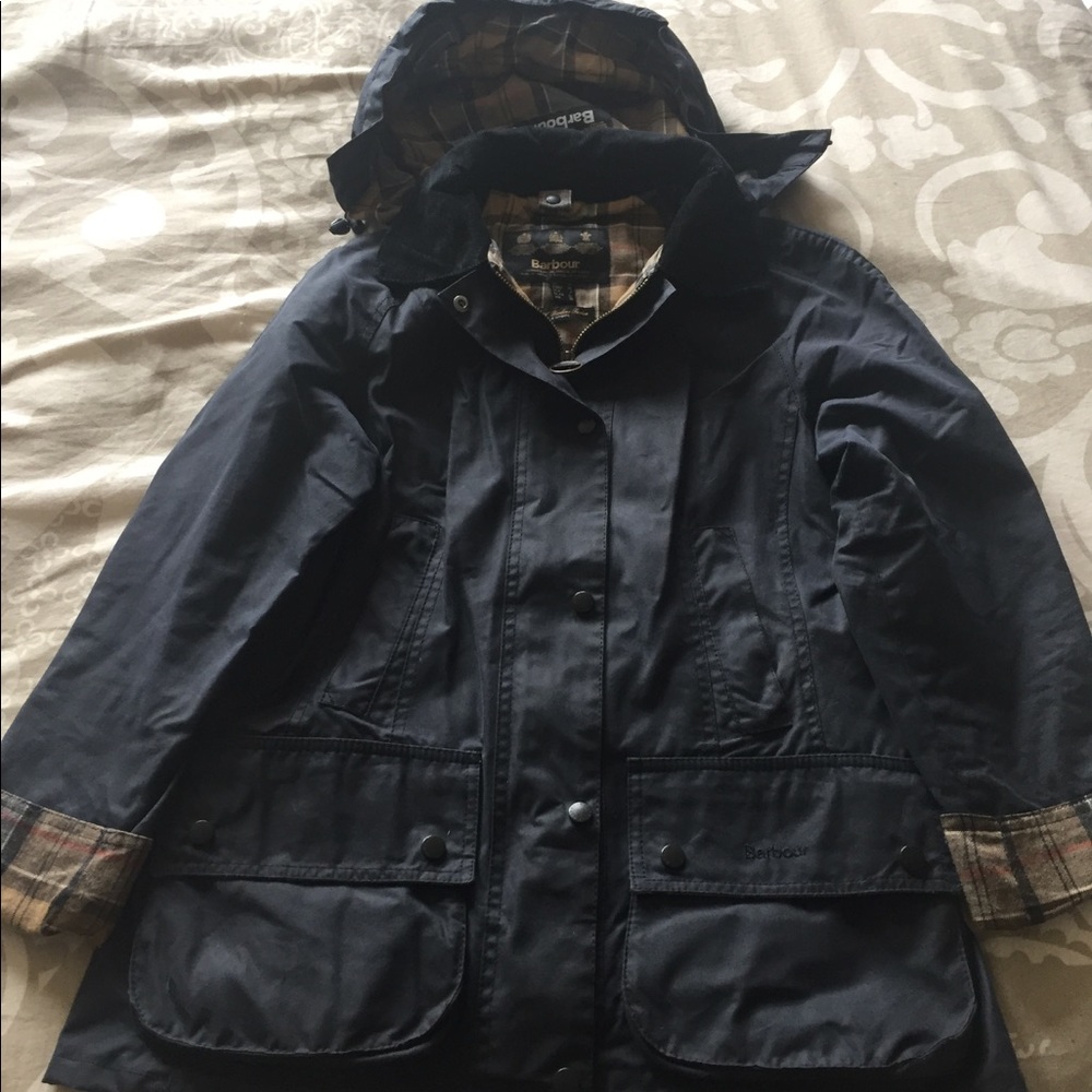 Barbour Beadnell Jacket (Navy) w/Hood & Vest