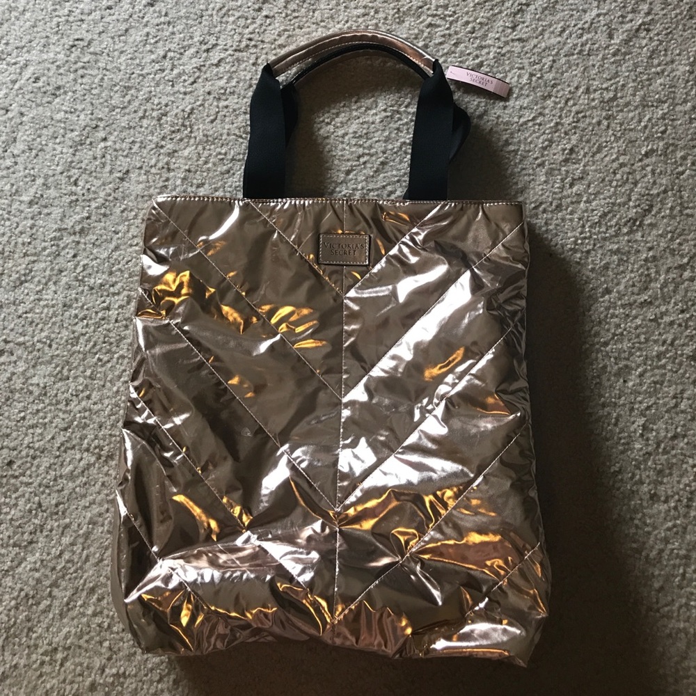 Victoria's Secret rose gold bag